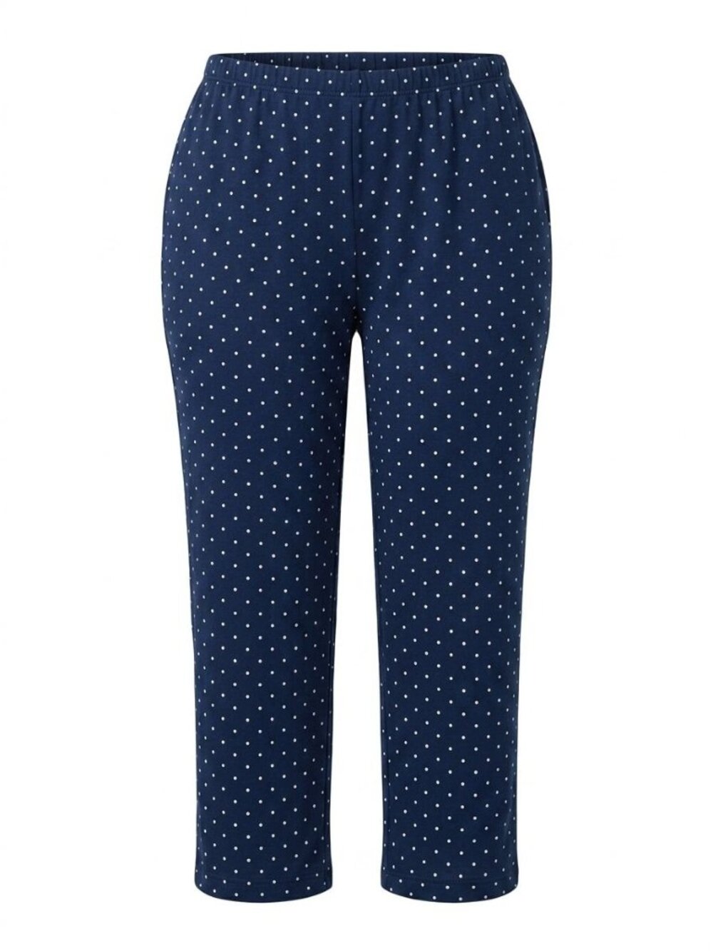 NWT Charter Club Pajama Pants Sz L Navy White Polka Dot Pull On Sleepwear Lounge